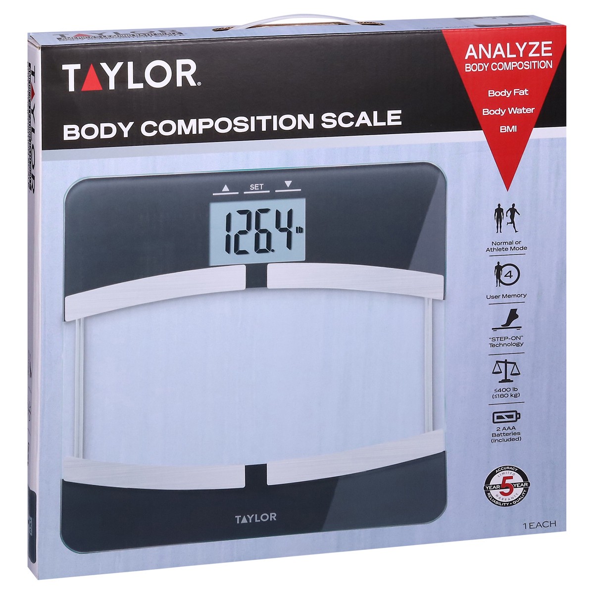slide 2 of 9, Taylor Body Composition Scale 1 ea, 1 ct