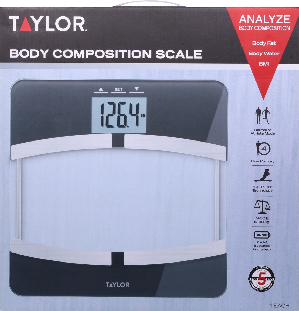 slide 6 of 9, Taylor Body Composition Scale 1 ea, 1 ct