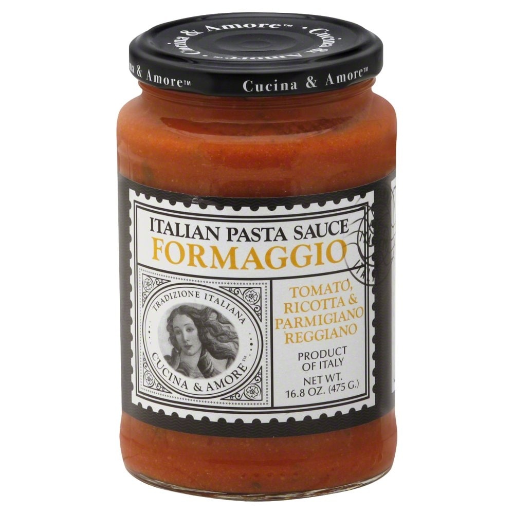 slide 1 of 1, Cucina & Amore Pasta Sauce, Italian, Formaggio, Tomato, Ricotta & Parmigiano Reggiano, 16.8 oz
