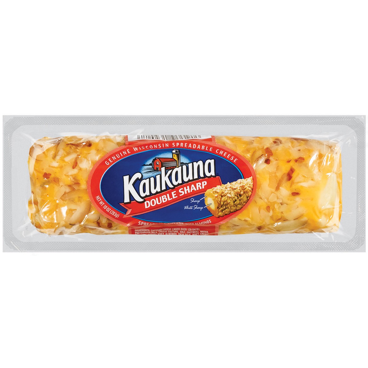 slide 1 of 6, Kaukauna Spreadable Cheese Log, 10 oz