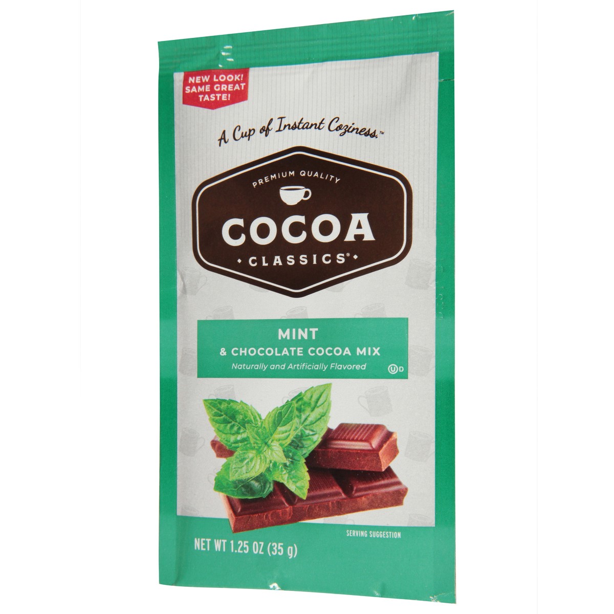 slide 7 of 13, Cocoa Classics Mint & Chocolate Cocoa Mix - Naturally and Artificially Flavored, 1.25 oz
