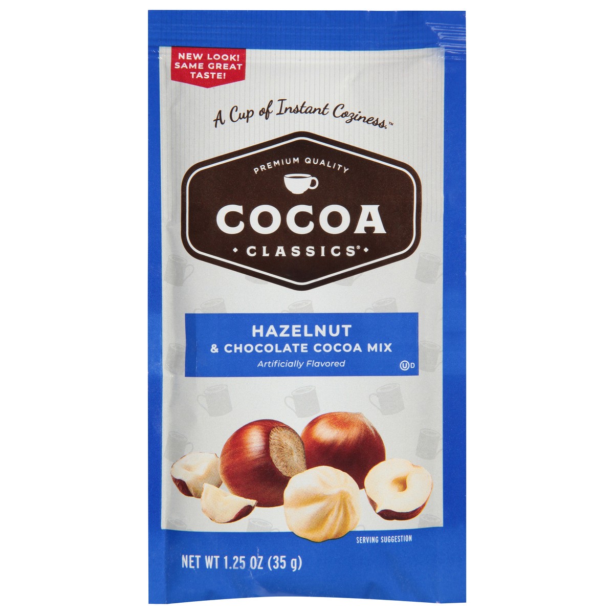slide 9 of 13, Cocoa Classics Hazelnut & Chocolate Cocoa Mix 1.25 oz, 12 ct