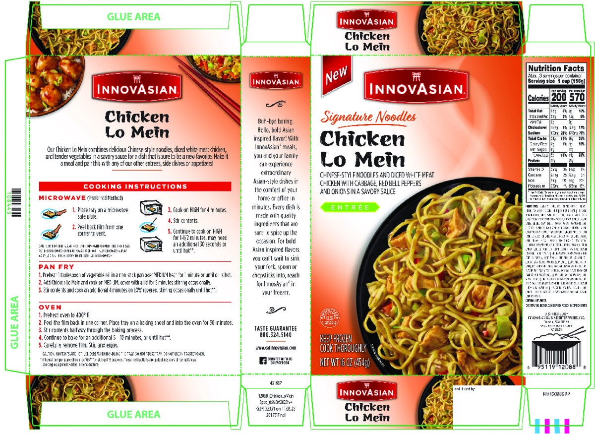 slide 3 of 14, InnovAsian Chicken Lo Mein (Frozen), 16 oz