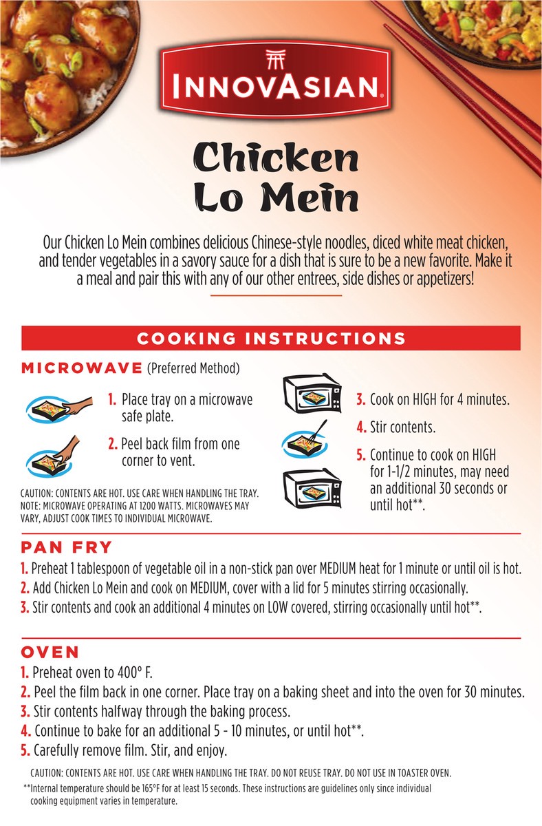 slide 6 of 14, InnovAsian Chicken Lo Mein (Frozen), 16 oz