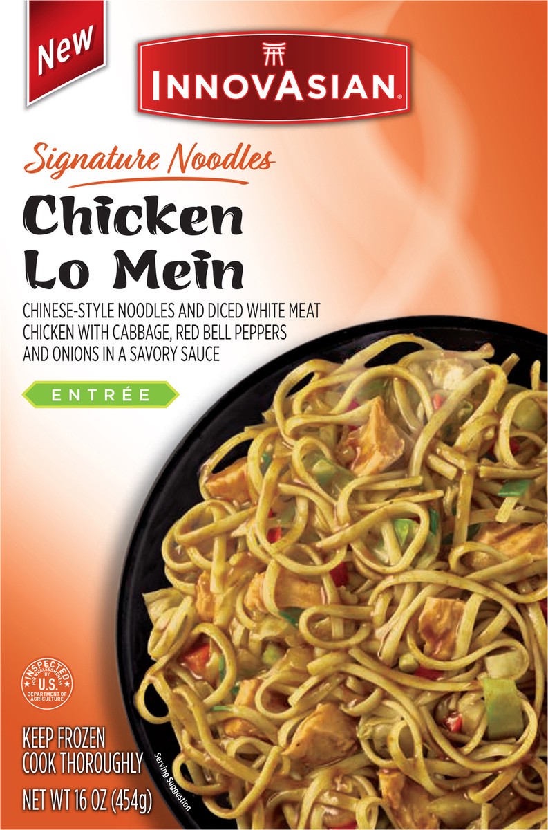 slide 13 of 14, InnovAsian Chicken Lo Mein (Frozen), 16 oz