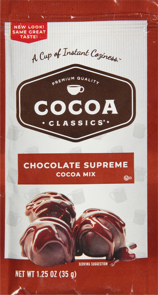 slide 8 of 13, Cocoa Classics Chocolate Supreme Cocoa Mix Packet, 1.25 oz