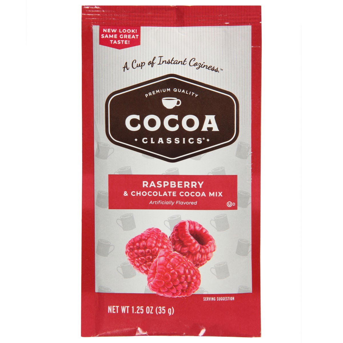 slide 4 of 13, Cocoa Classics Raspberry & Chocolate Cocoa Mix - Artificially Flavored, 1.25 oz