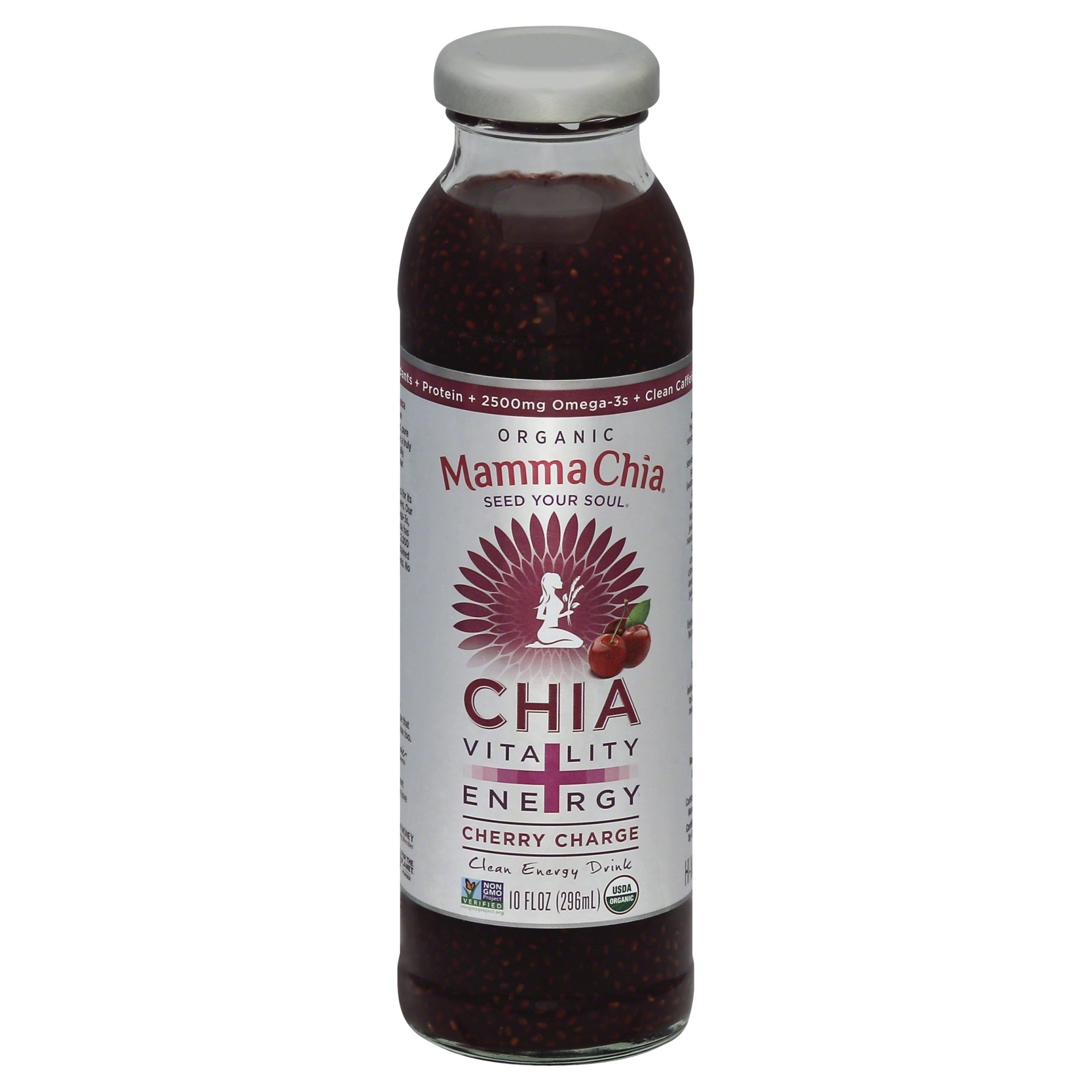 slide 1 of 1, Mamma Chia Organic Raspberry Razz Chia Energy Beverage, 10 fl oz