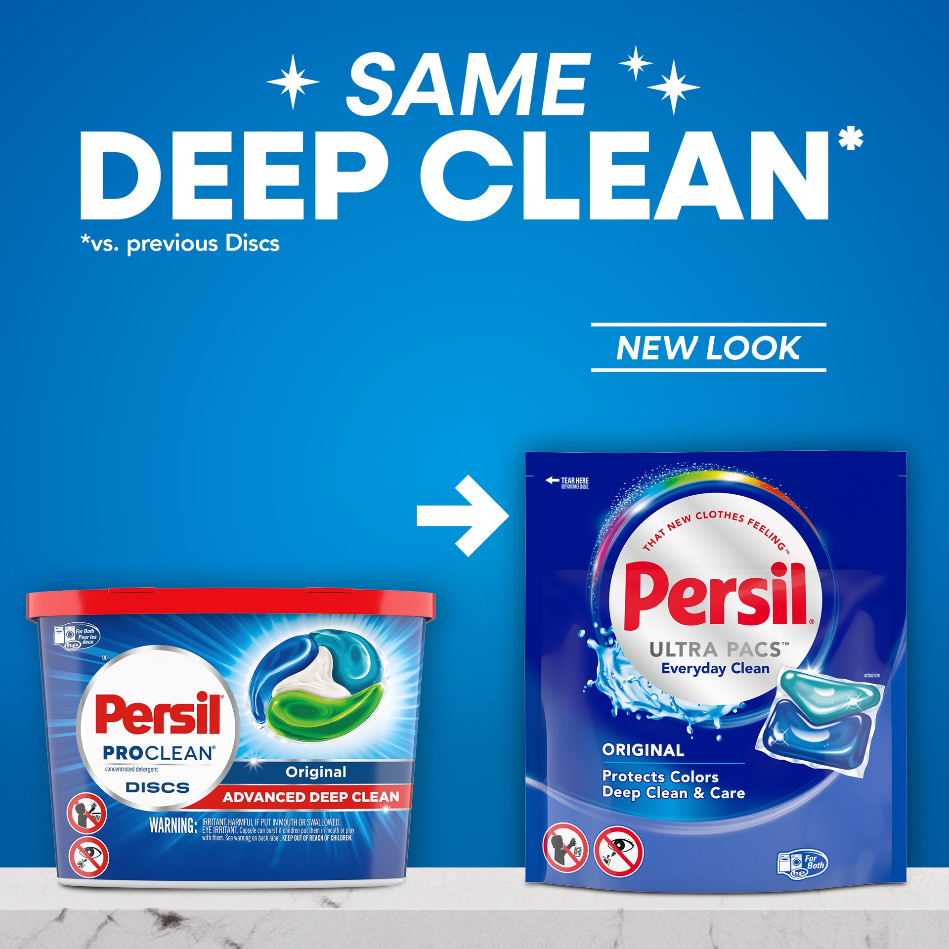 slide 2 of 3, Persil Ultra Pacs Original Everyday Clean Laundry Detergent, 16 count, 16 ct