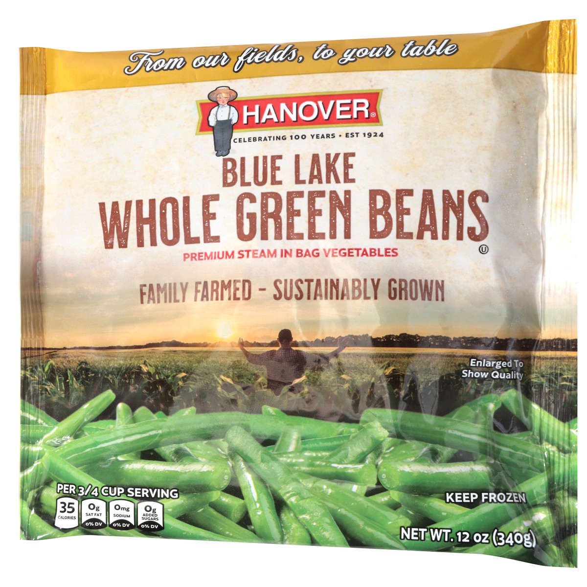 slide 13 of 13, Hanover Premium Whole Green Beans, 14 oz