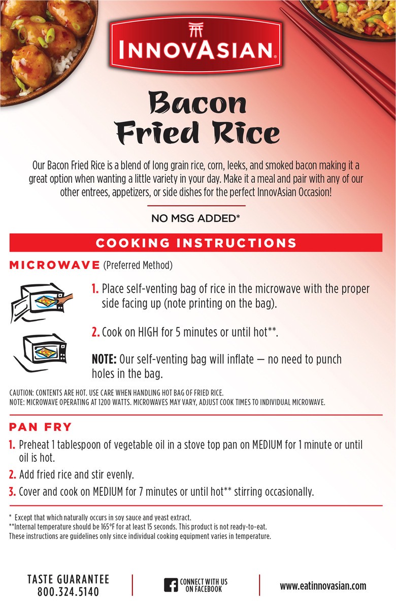 slide 10 of 14, InnovAsian Bacon Fried Rice (Frozen), 16 oz