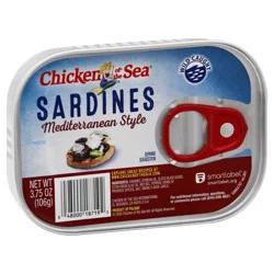 Chicken of the Sea Wild Caught Sardines, Mediterranean Style 3.75 oz