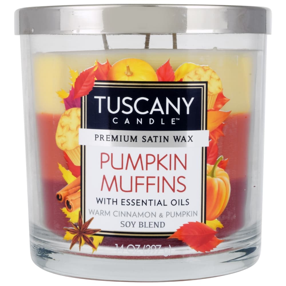 slide 1 of 1, Tuscany Candle Pumpkin Muffins Warm Cinnamon & Pumpkin Scent Candle, 14 oz