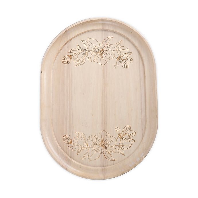 slide 1 of 2, Bee & Willow Home Botanical Oval Serving Tray, 18.5 in