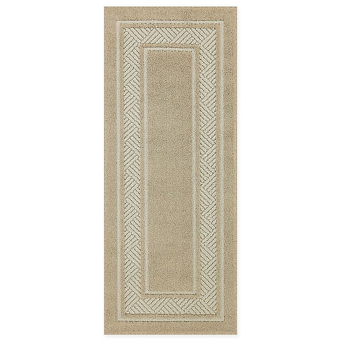 slide 1 of 10, Maples Walker Border Tufted Runner - Beige, 2 ft x 5 ft