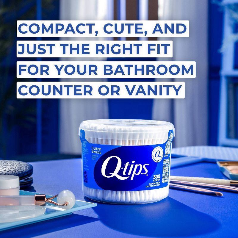 slide 2 of 8, Q-Tips Cotton Vanity Pack - 300ct, 300 ct