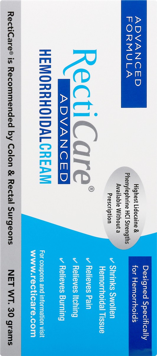 slide 5 of 12, RectiCare Advanced Hemorrhoidal Cream 30 gr, 1.06 oz