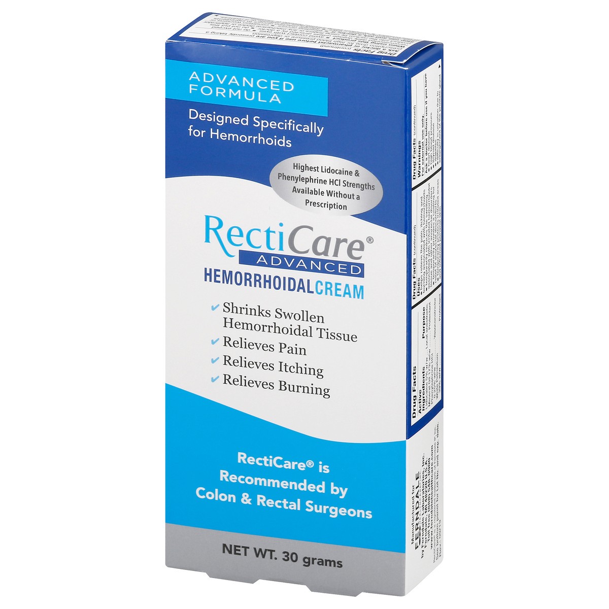 slide 11 of 12, RectiCare Advanced Hemorrhoidal Cream 30 gr, 1.06 oz