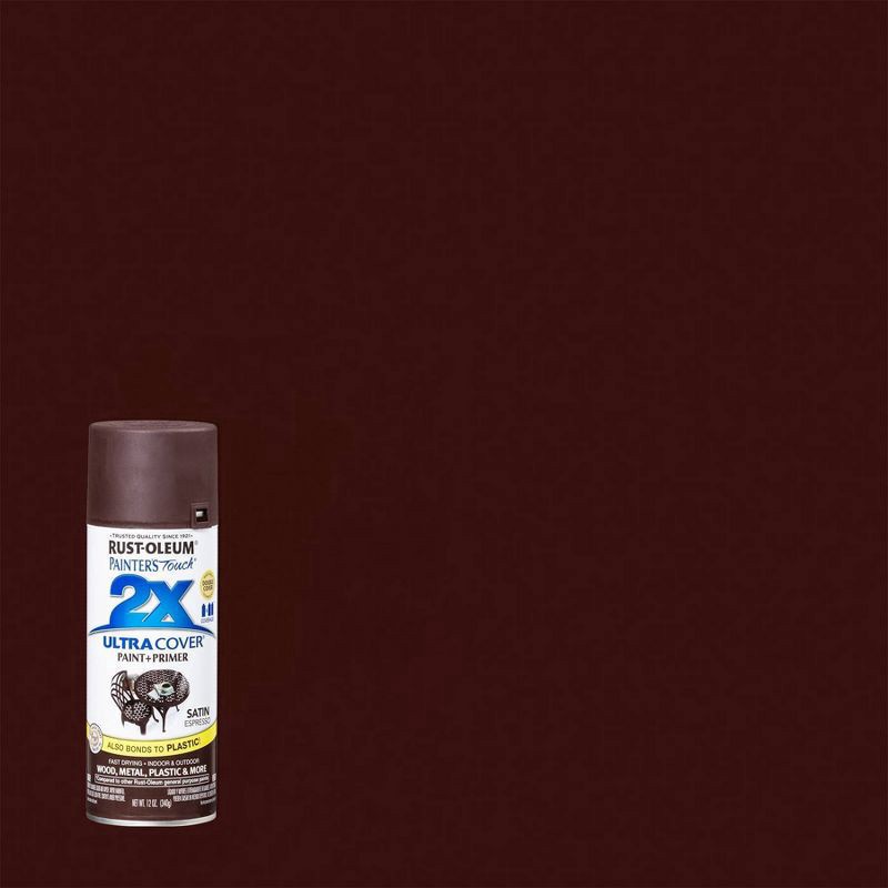 slide 1 of 76, Rust-Oleum 12oz 2X Painter's Touch Ultra Cover Spray Paint Espresso, 12 oz