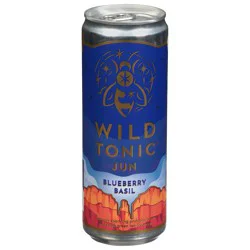 Wild Tonic Blueberry Basil Kombucha- 12 fl oz