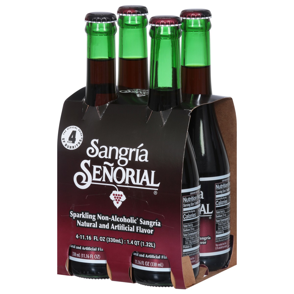 slide 9 of 9, Sangria Senorial Sparkling Non-Alcoholic Sangria - 4 ct, 4 ct; 11.16 fl oz