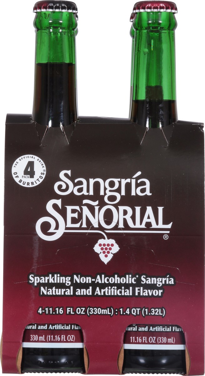 slide 7 of 9, Sangria Senorial Sparkling Non-Alcoholic Sangria - 4 ct, 4 ct; 11.16 fl oz