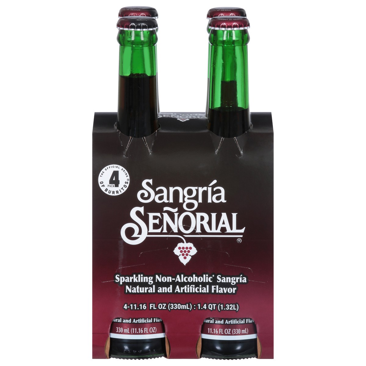 slide 1 of 9, Sangria Senorial Sparkling Non-Alcoholic Sangria - 4 ct, 4 ct; 11.16 fl oz