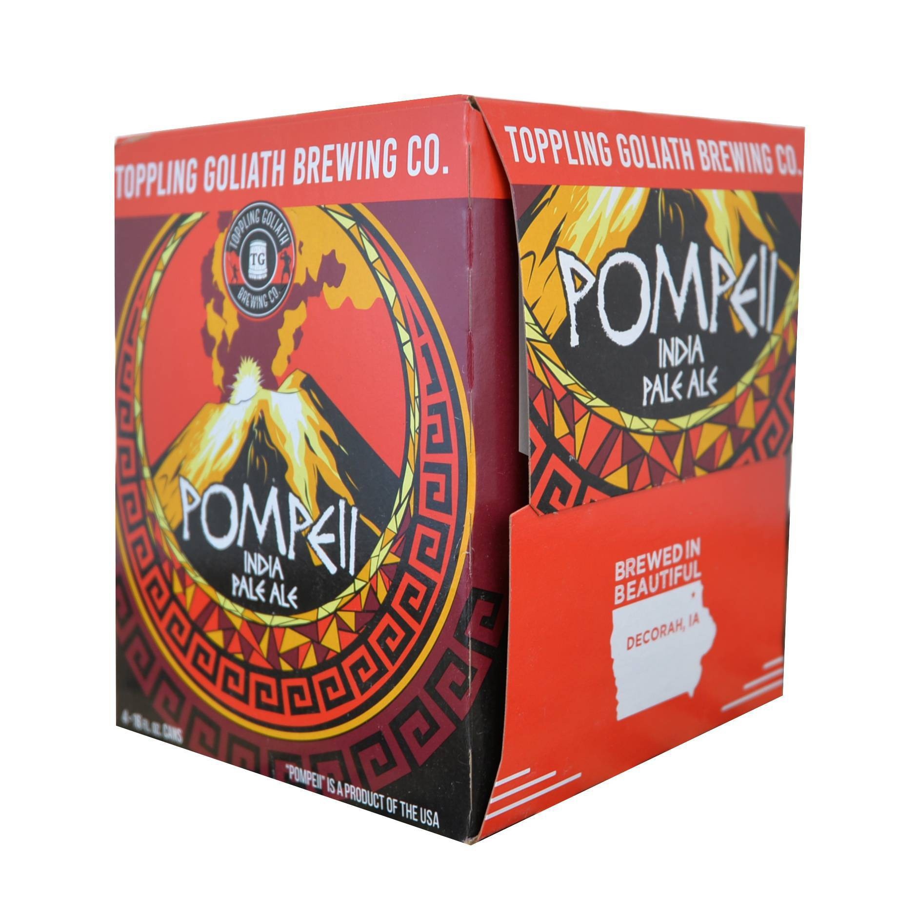 slide 1 of 5, Toppling Goliath Pompeii IPA Beer - 4pk/16 fl oz Cans, 4 ct; 16 fl oz