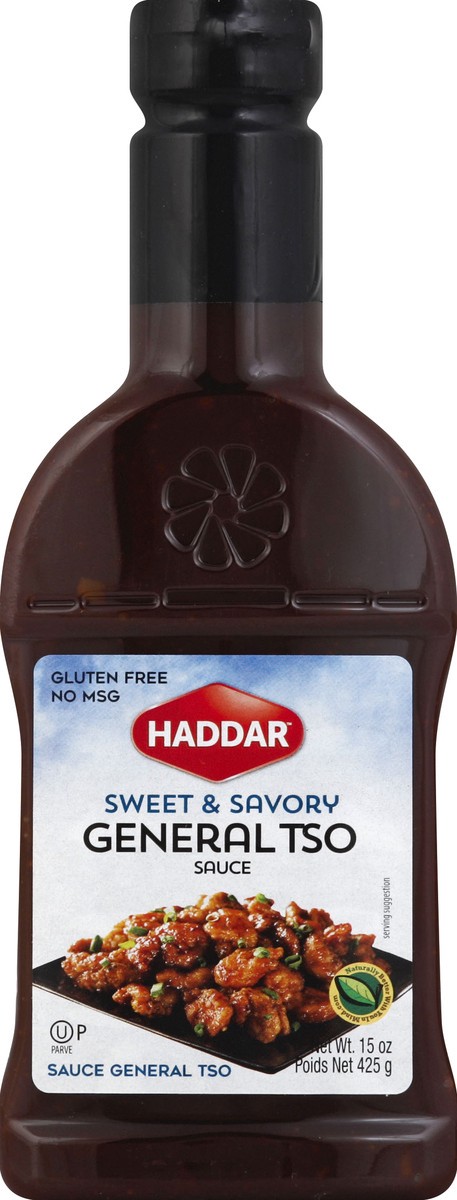 slide 2 of 2, Haddar Sweet & Savory General Tso Sauce, 15 oz