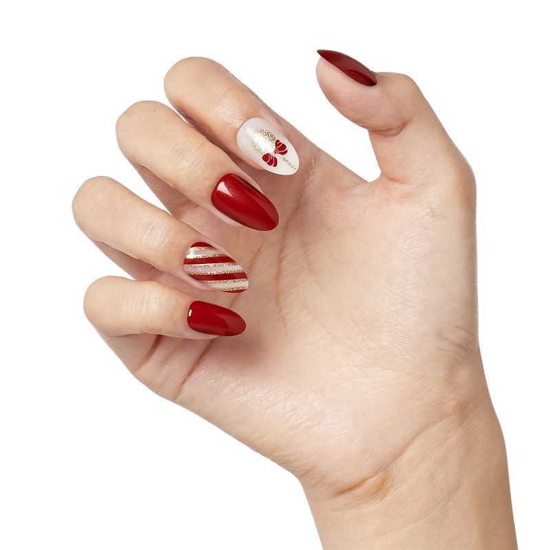 slide 6 of 8, KISS Products imPRESS Fake Nails - White Night - 33ct, 1 ct