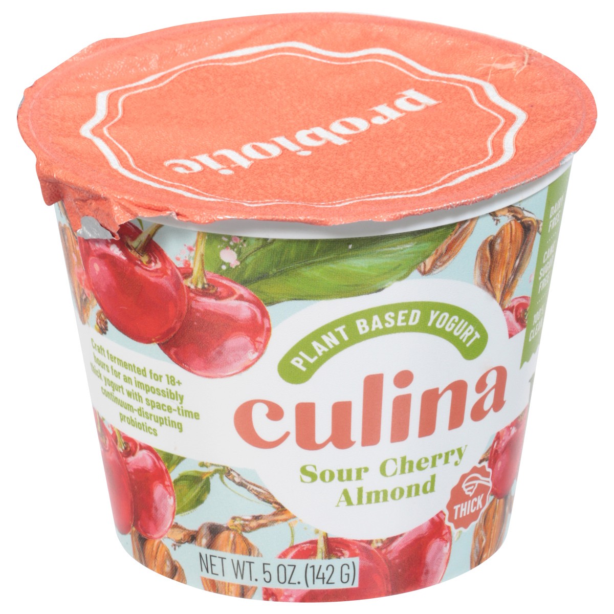 slide 2 of 11, Culina Thick Sour Cherry Almond Plant Based Yogurt 5 oz, 1 ct