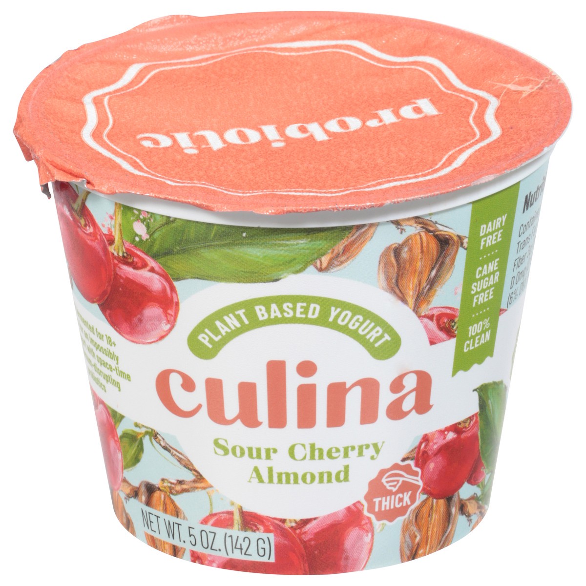 Culina Thick Sour Cherry Almond Plant Based Yogurt 5 oz 5 oz | Shipt