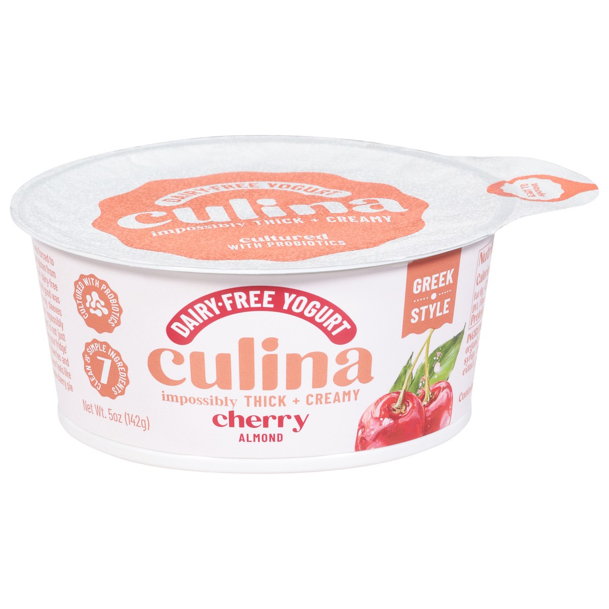 slide 1 of 11, Culina Dairy-Free Greek Style Cherry Almond Yogurt 5 oz, 1 ct