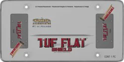 Cruiser Accessories Tuf Flat Shield Tinted License Plate - Smoke