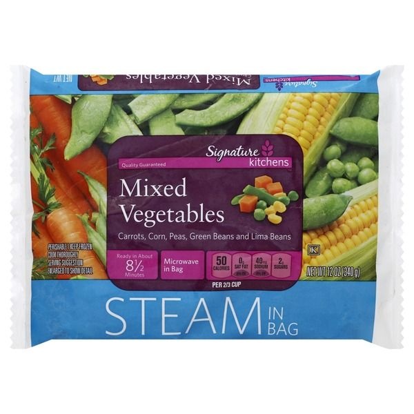 slide 1 of 1, Signature Mixed Vegetables, Steam In Bag, 12 oz