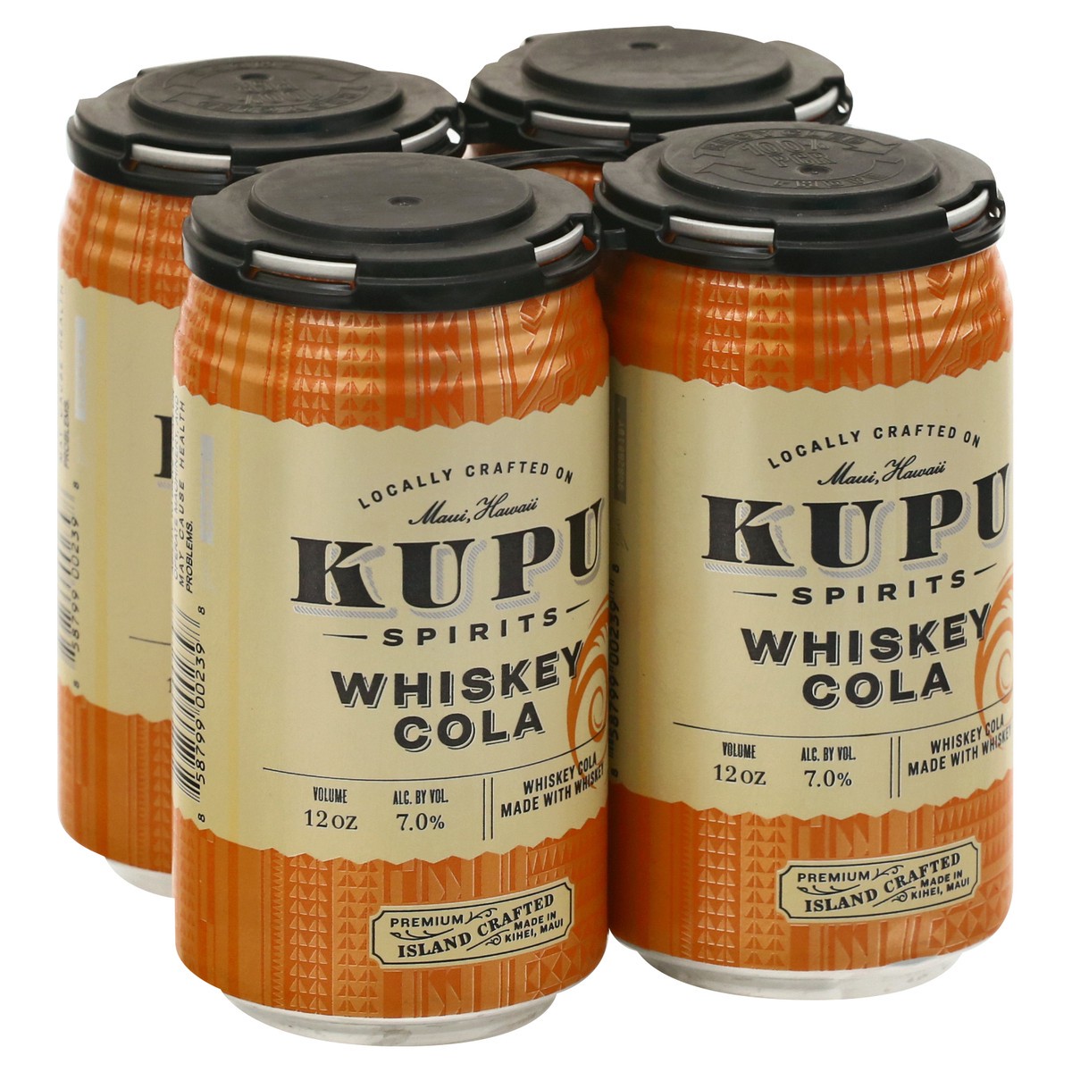 slide 2 of 8, Kupu Spirits Whiskey Cola Beer 4 ea, 4 ct; 12 oz