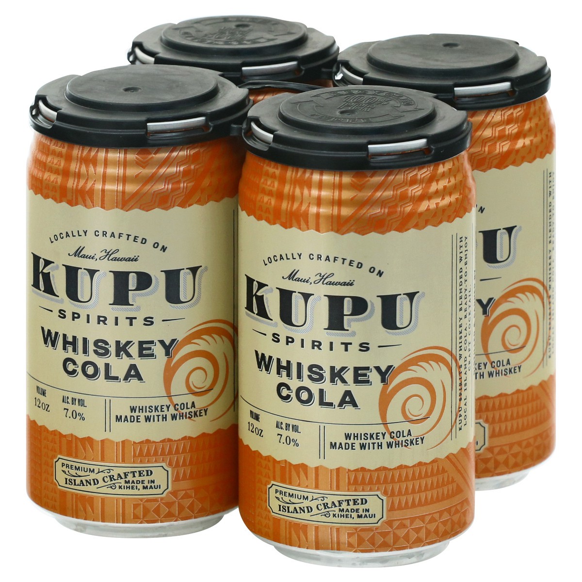 slide 7 of 8, Kupu Spirits Whiskey Cola Beer 4 ea, 4 ct; 12 oz