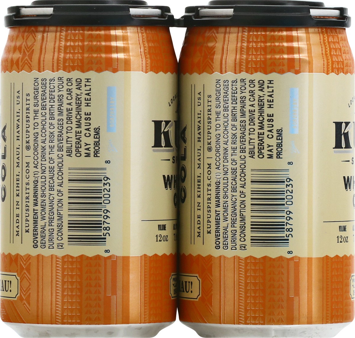 slide 5 of 8, Kupu Spirits Whiskey Cola Beer 4 ea, 4 ct; 12 oz