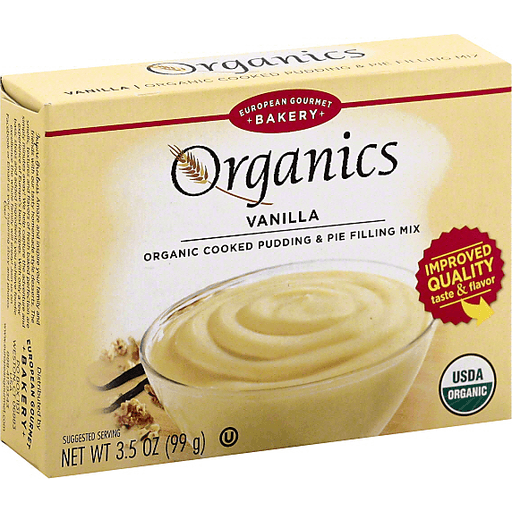 slide 2 of 2, European Gourmet Bakery Organics Vanilla Pudding Mix, 3.5 oz