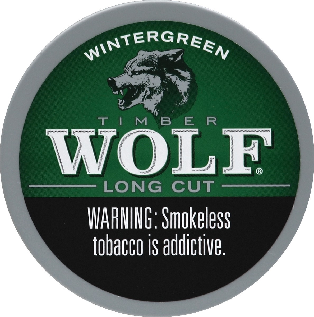 slide 5 of 5, Timber Wolf Moist Snuff, Long Cut, Wintergreen, 1.2 oz