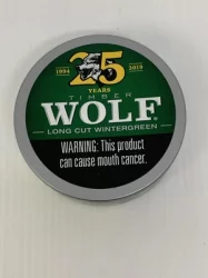 Timber Wolf Moist Snuff, Long Cut, Wintergreen