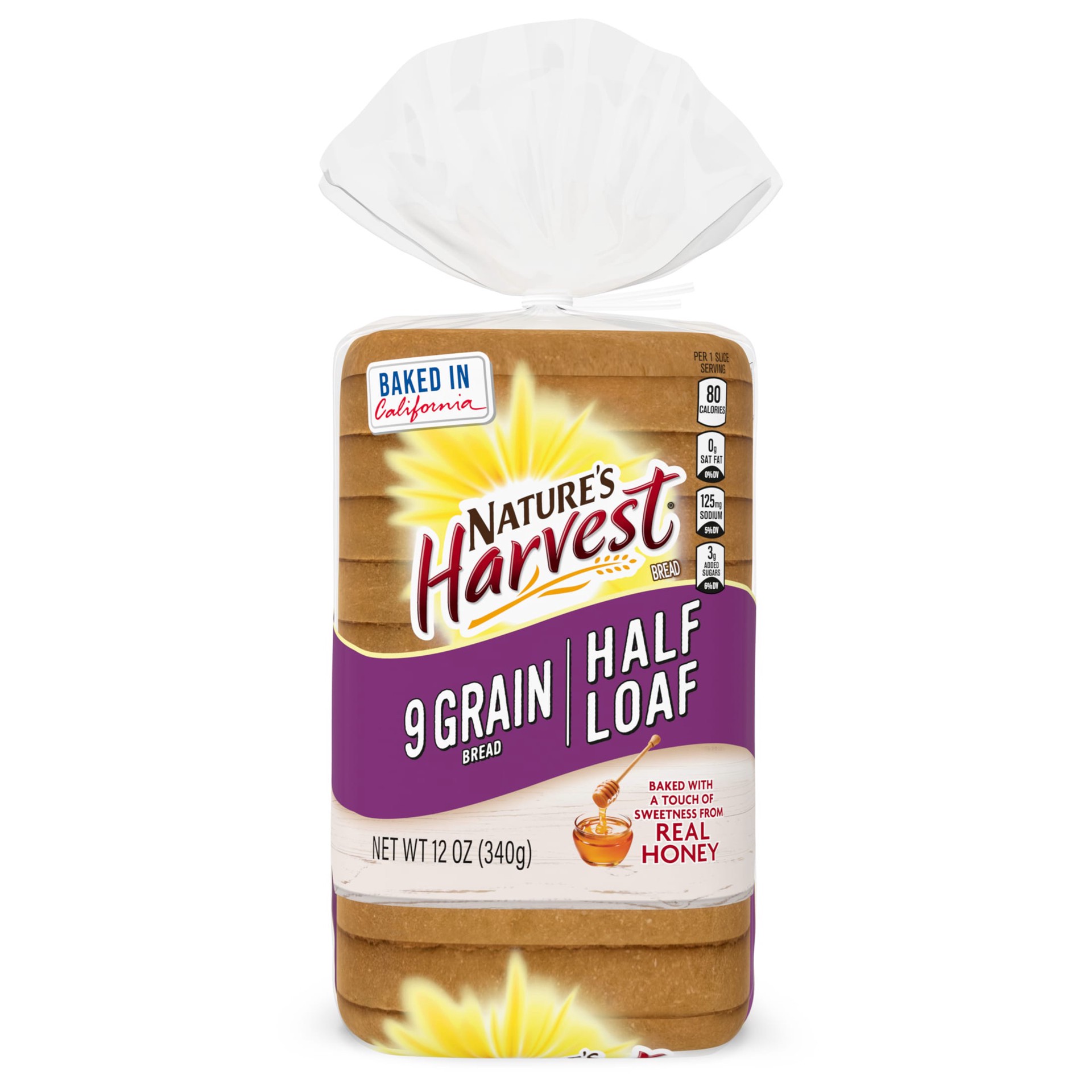 slide 7 of 7, Nature's Harvest 9 Grain Bread, Half Loaf, 12 oz, 12 oz