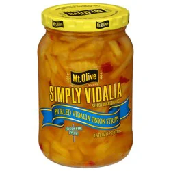 Mt. Olive Simply Pickled Vidalia Onion Strips - 16 fl oz