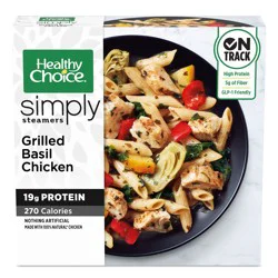 Healthy Choice Simply Steamers Grilled Basil Chicken, Frozen Meal, 9.9 oz. Bowl