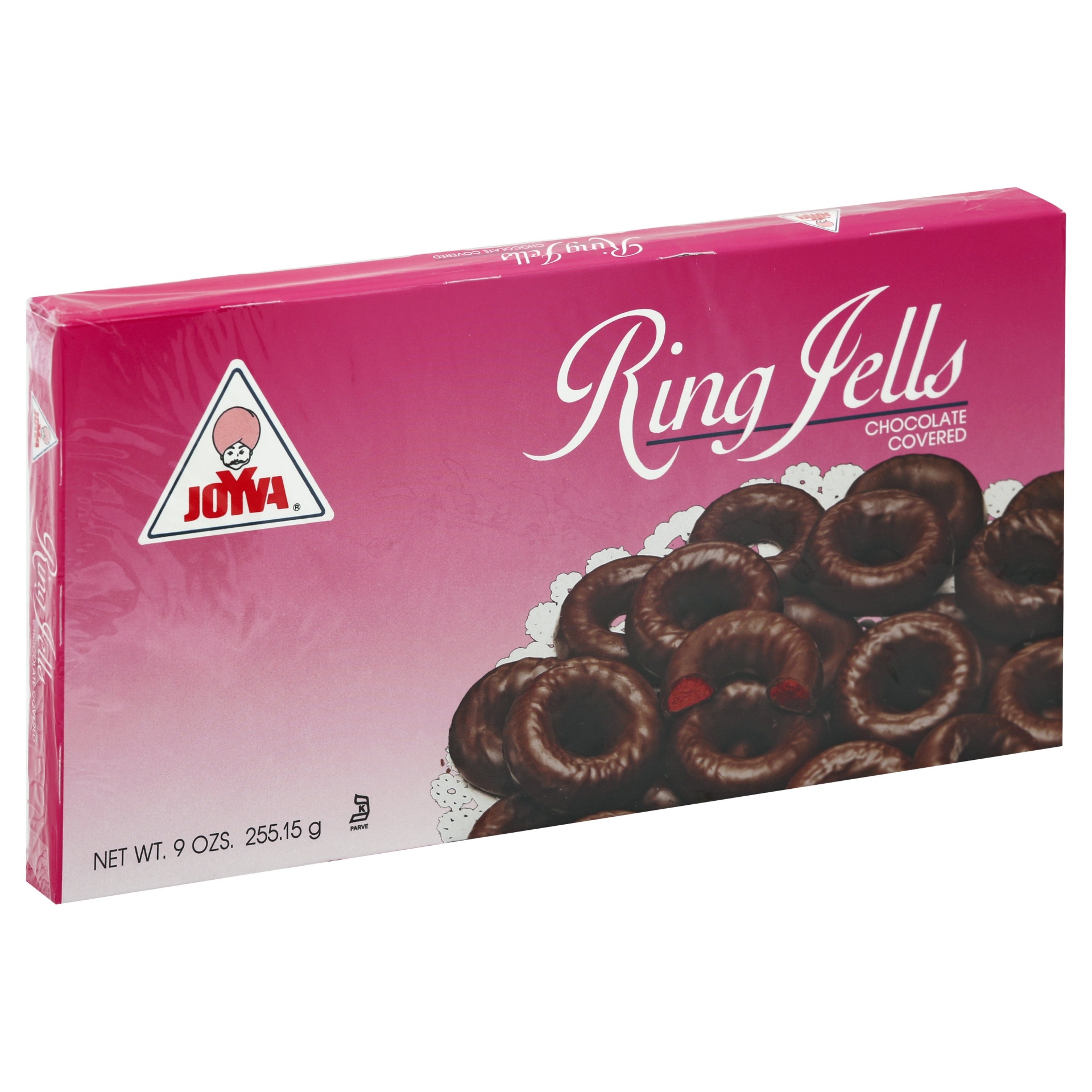 slide 1 of 9, Joyva Chocolate Covered Raspberry Ring Jells, 9 oz