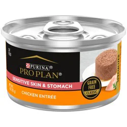 Purina Pro Plan Sensitive Skin and Sensitive Stomach Cat Food Wet Pate, Grain Free Chicken Entree