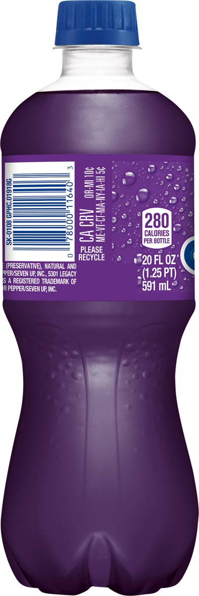 slide 5 of 9, Squirt Sunkist Grape Soda, 20 fl oz bottle, 20 fl oz