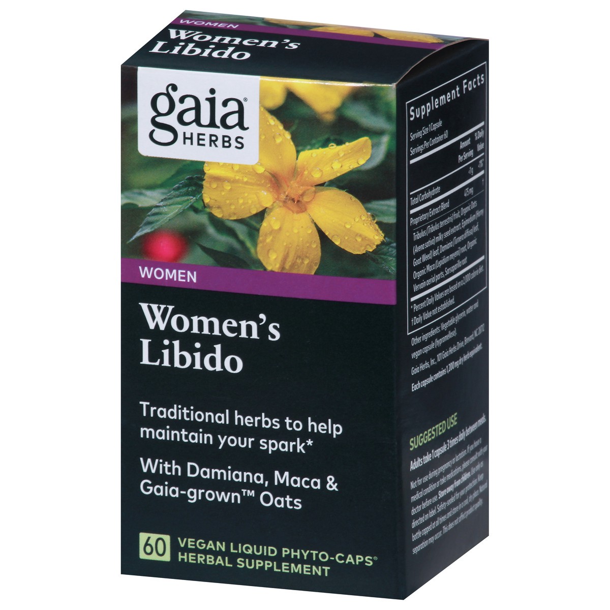 slide 3 of 9, Gaia Herbs Womens Libido Herbal Supplement, 60 ct