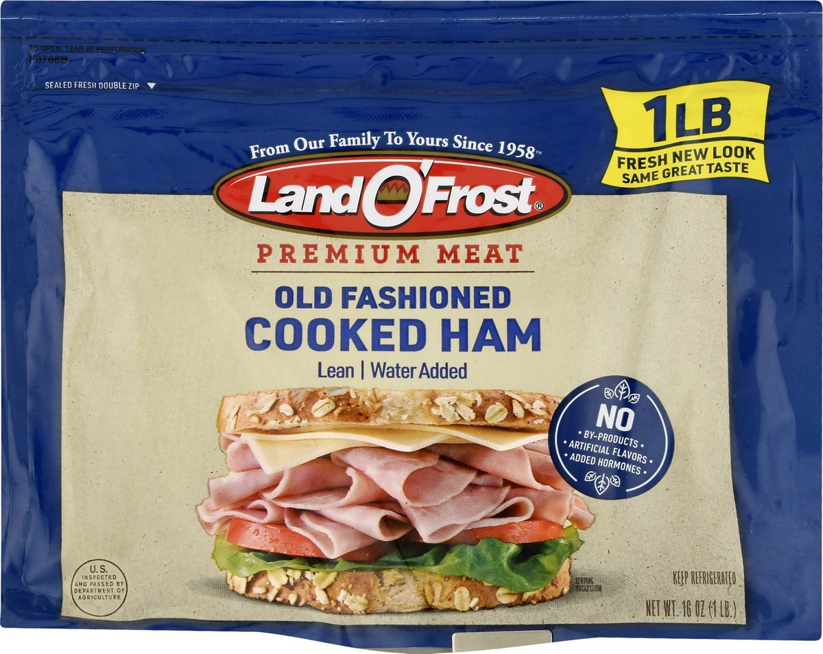 slide 1 of 9, Land O' Frost Premium Meat Old Fashioned Cooked Ham 16 oz, 16 oz