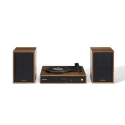 Crosley Alto Record Player With Speakers - Brown